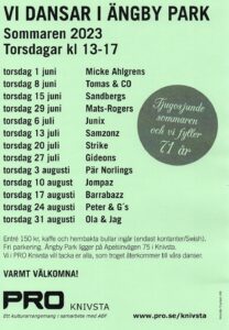 Dans på Ängby Park program 2023, Visit Knivsta